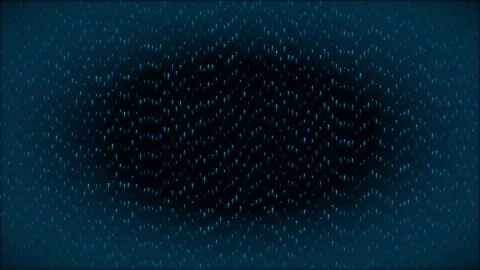 Abstract Blue Digital Particle Wave Animation 스톡 동영상 344247592
