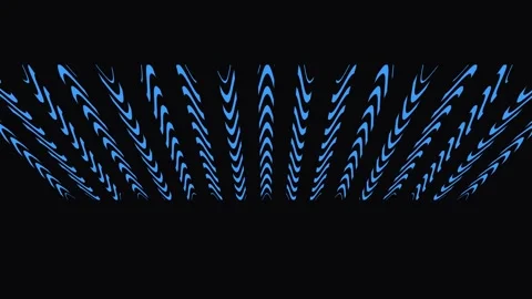 Abstract blue digital particles forming geometric patterns during a slow ca.. Stock Footage 341719319