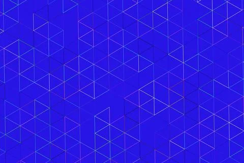 Abstract blue digital pattern with connected lines and shapes Stock Illustration