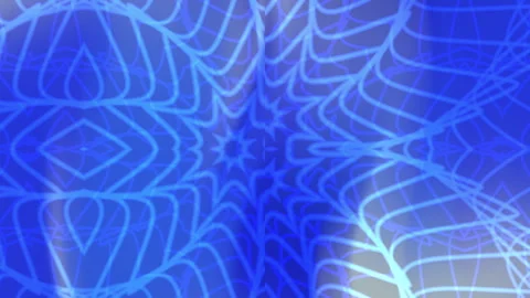 Abstract blue digital pattern with intricate geometric lines Stock Footage 341055797