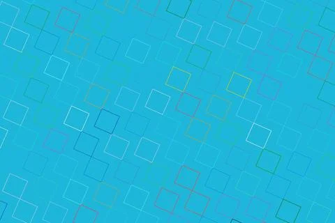 Abstract blue digital pattern with squares and lines Stock Photos