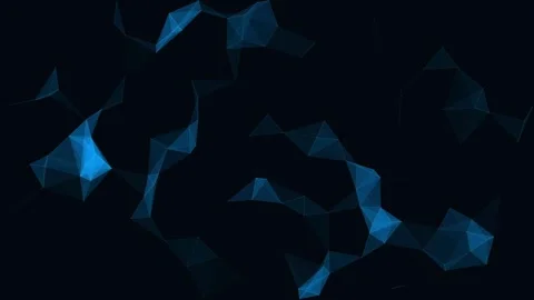 Abstract Blue Digital Plexus Network Connection and Big Data Background Stock Footage 334134905