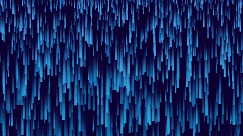 Abstract Blue Digital Rain Motion Graphic Background Stock Footage 337288283