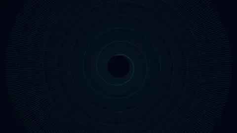 Abstract Blue Digital Spiral Animation on Dark Background 3 Stock Footage 334059590