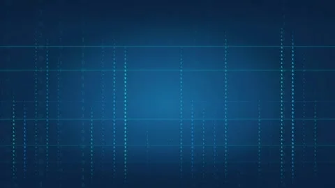 Abstract Blue Digital Technology Background with Glowing Data Particles and Stock Footage 336775541