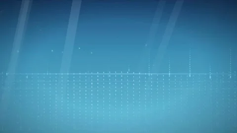 Abstract Blue Digital Technology Background with Glowing Data Particles and Stock Footage 339322061