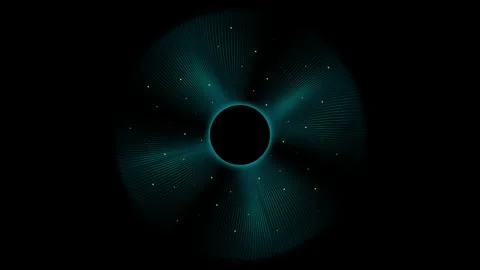 Abstract Blue Digital Tunnel Animation Stock Footage 344247615