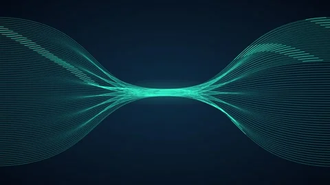 Abstract Blue Digital Wave Animation Stock Footage 344247817