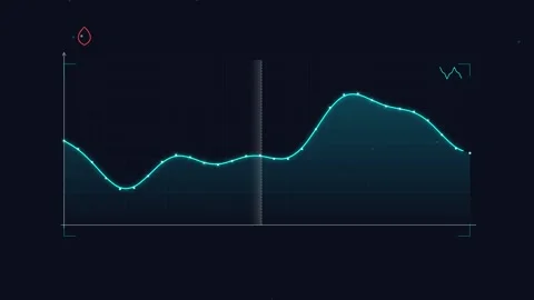 Abstract blue digital wave animation representing technology and data flow Stock Footage 344640283