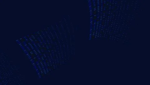 Abstract Blue Digital Wave Lines Technology Background Design イラスト素材