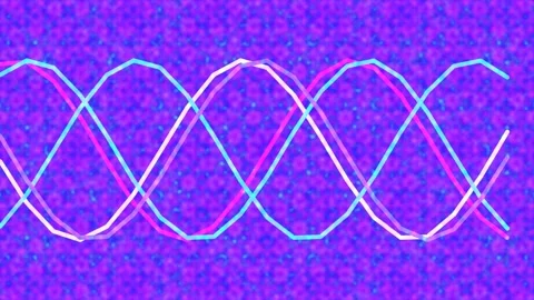Abstract blue digital wave pattern looping background for technology and da.. Stock Footage 339795103