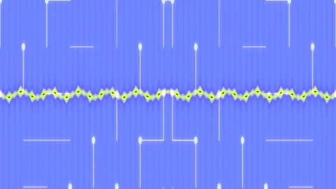 Abstract blue digital waveform background connecting nodes, technology data.. Stock Footage 339495106