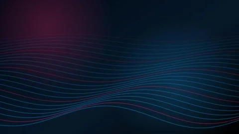 Abstract blue digital waveform. Futuristic data stream technology background. Stock Footage 340373288