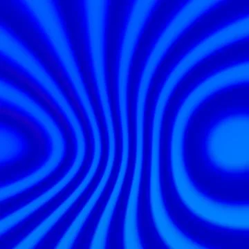 Abstract blue distorted stripes background. Blurred ring shape decor. Effect. Stock Illustration