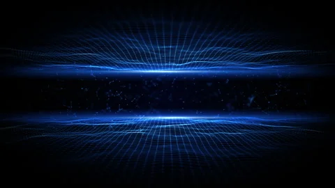Abstract blue dot and line connection, Technology abstract background Stock Footage 240265139