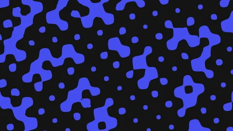 Abstract blue dot pattern on black backg... | Stock Video | Pond5