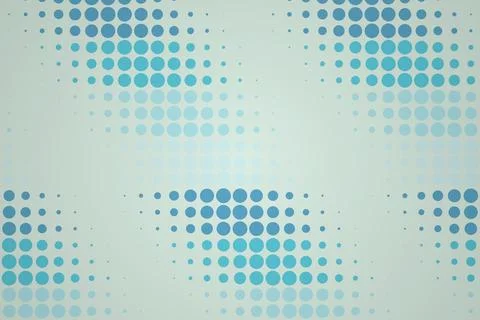 Abstract blue dot pattern on light background for design Stock Illustration