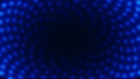 Abstract Blue Dots Background Animation, Soft Bokeh, Rotating Spiral Pattern Stock Footage 331512678