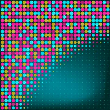 Abstract Blue Dots Background Stock Illustration