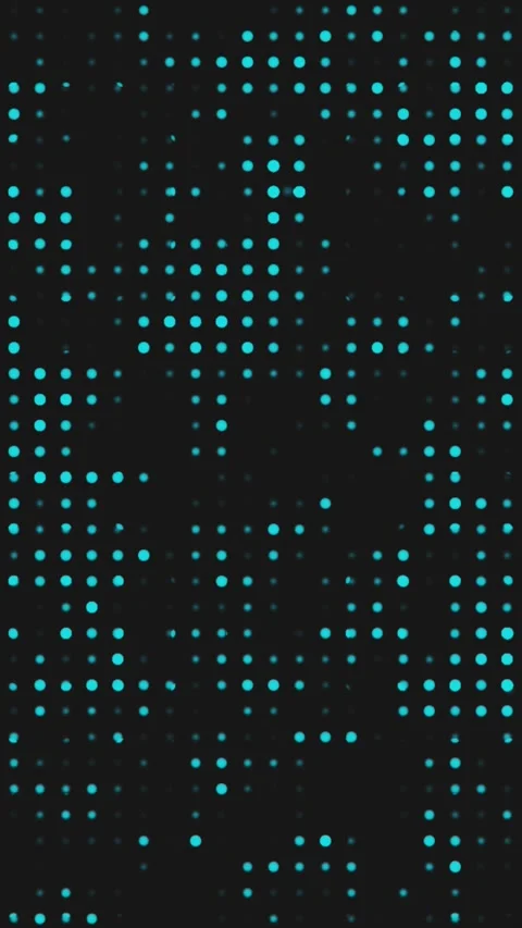 Abstract blue dots move, creating a technological and dynamic pattern Stock Footage 321812410