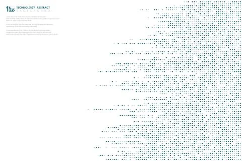 Abstract blue dots pattern big data technology line pattern design cover Stock Illustration