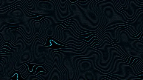 Abstract blue dots wave background. Technology big dot data background. Motio Stock Illustration