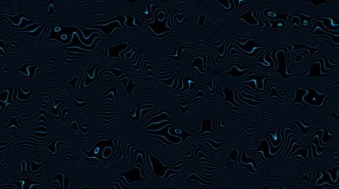 Abstract blue dots wave background. Technology big dot data background. Motio Illustrazione stock