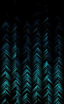 Abstract blue dotted arrows geometric tech background Illustrazione stock