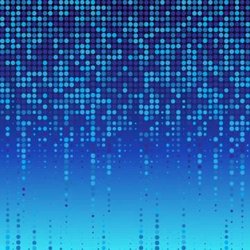 Abstract blue dotted background. Halftone. Vector illustration. Stock Illustration
