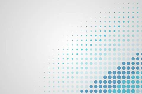 Abstract blue dotted pattern background with a gradient Stock Photos