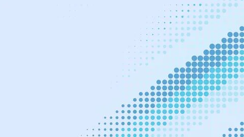 Abstract blue dotted pattern with flowing wave design Stock Illustration