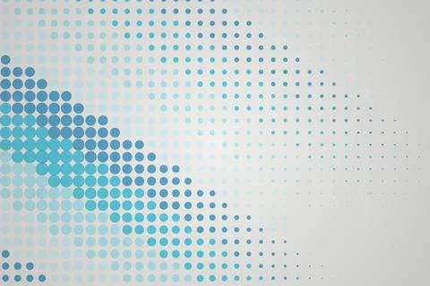 Abstract blue dotted pattern with flowing motion effect Stock Photos