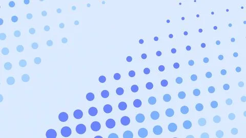 Abstract blue dotted pattern on light blue background Stock Illustration