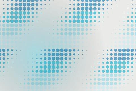 Abstract blue dotted pattern on light background Stock Photos