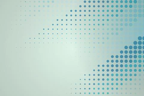 Abstract blue dotted pattern on light background Stock Photos
