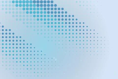 Abstract blue dotted pattern on light background Stock Photos