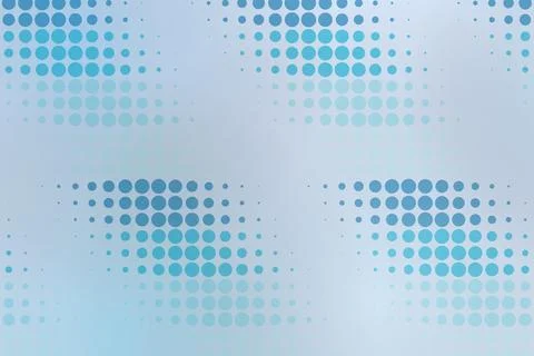 Abstract blue dotted pattern with light background design Stock Photos