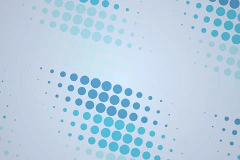 Abstract blue dotted pattern on light background Stock Photos
