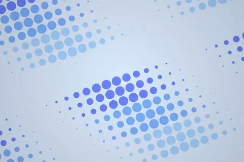 Abstract blue dotted pattern on light background Stock Photos