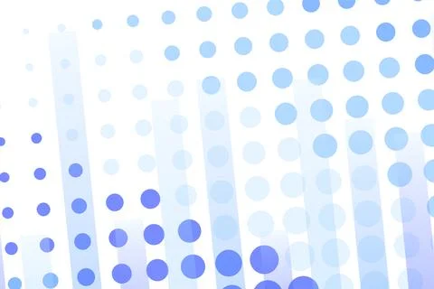 Abstract blue dotted pattern with lines on a white background Stock Photos