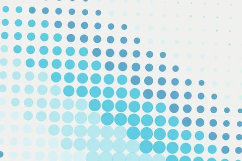 Abstract blue dotted pattern on white background Stock Photos