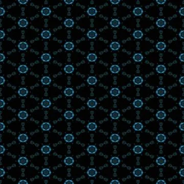 Abstract blue dotted texture with star pattern made seamless Stock Illustration