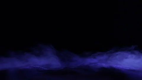 Abstract Blue Dry Ice Smoke Background Stock Footage 76373756
