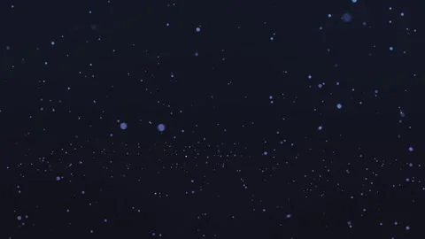 Abstract Blue Dust Particles Floating in Dark Space, Seamless Loop Stock Footage 330126848