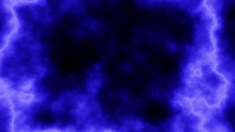 Abstract blue electric plasma cloud background with glowing energy border Vídeos de archivo 333163907