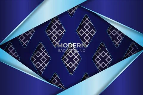 Abstract Blue Elegant Background with Diagonal Lines Composition Stock Illustration