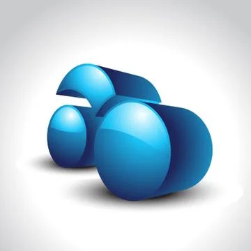 Abstract blue element Stock Illustration