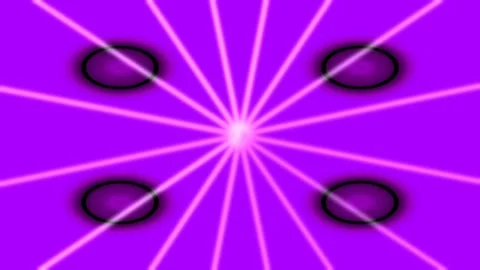 Abstract Blue Energy Burst with Concentric Circles and Light Rays Stock Footage 332499544