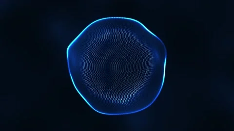 Abstract blue energy effect animation. Stock Footage 167954252