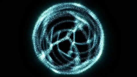 Abstract blue energy effect on a black background. Stock Footage 228798681